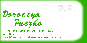 dorottya puczko business card
